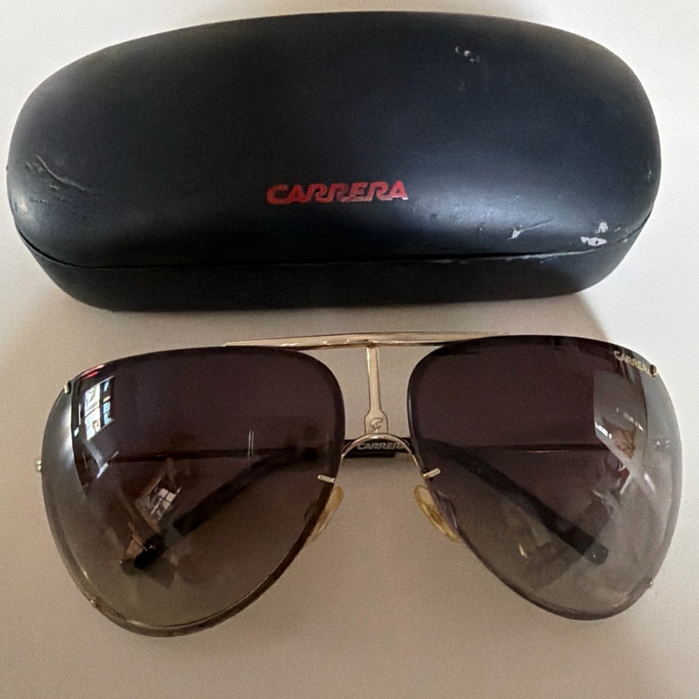 Carrera Gold and Brown Sunglasses